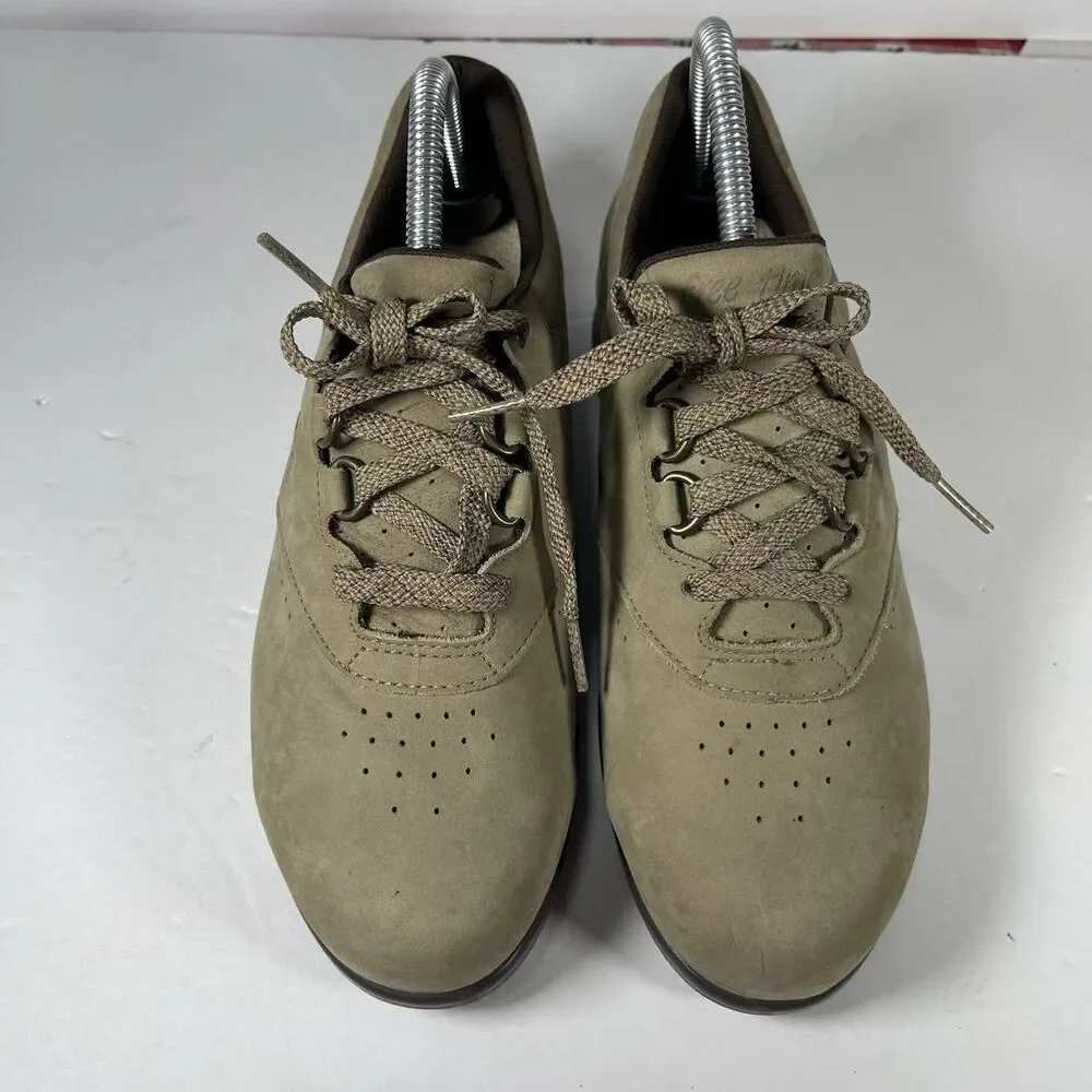 SAS Mephisto Free Time Women's Shoes Size 8 M Taupe Nubuck Leather Walking